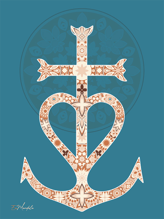 Mandala Croix de Camargue
