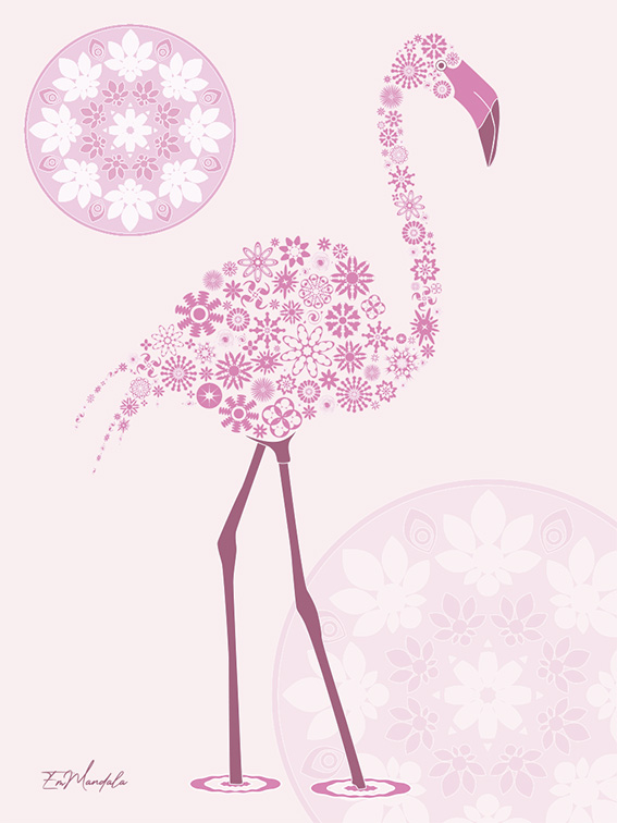 Mandala Flamand Rose